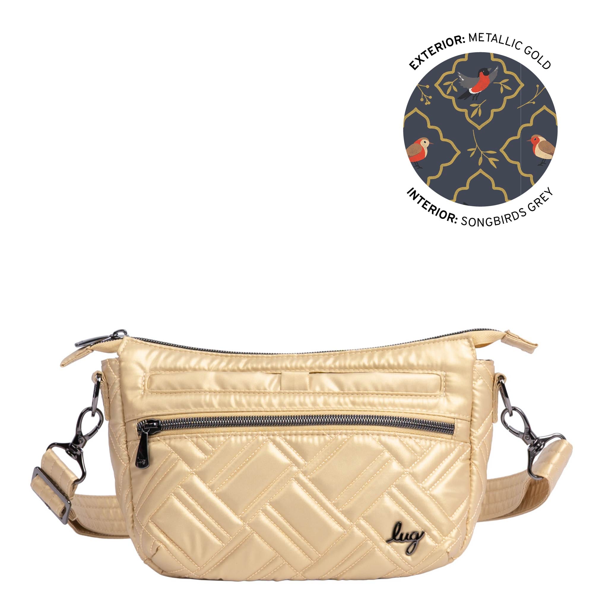 Dash Classic Crossbody - METALLIC GOLD - 24965_Dash_MetallicGold_Angle_01
